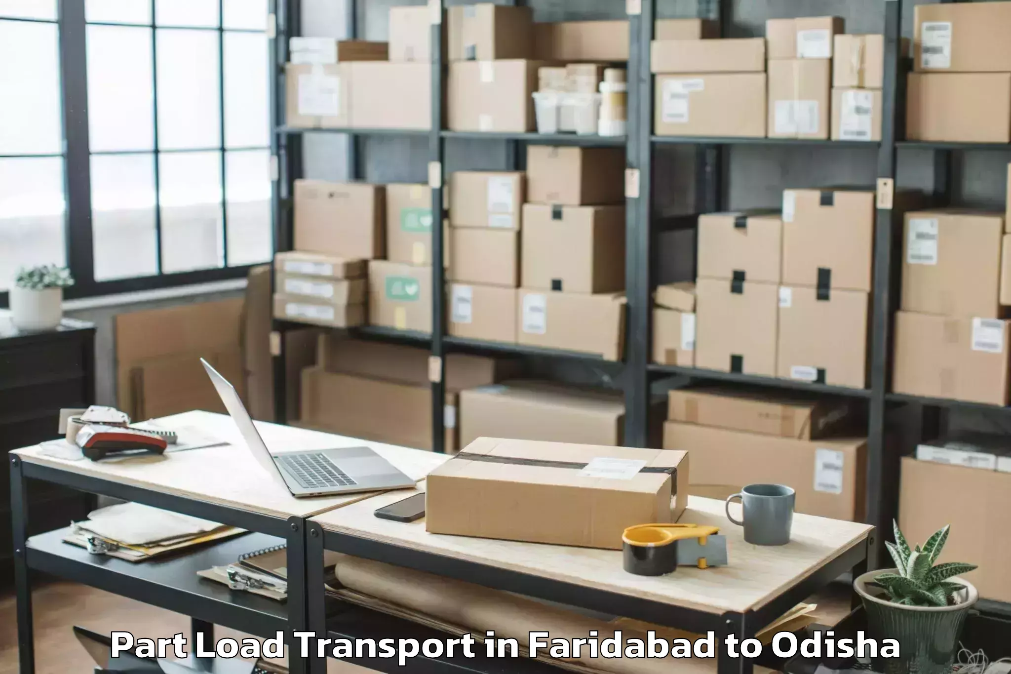 Efficient Faridabad to Kodinga Part Load Transport